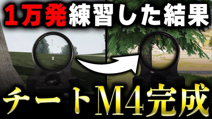 【荒野行動】無反動練習マップで1万発撃ったらチートM4になったwww